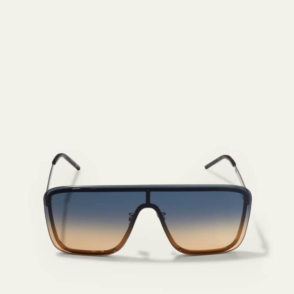 Saint Laurent Shield Gradient Sunglasses